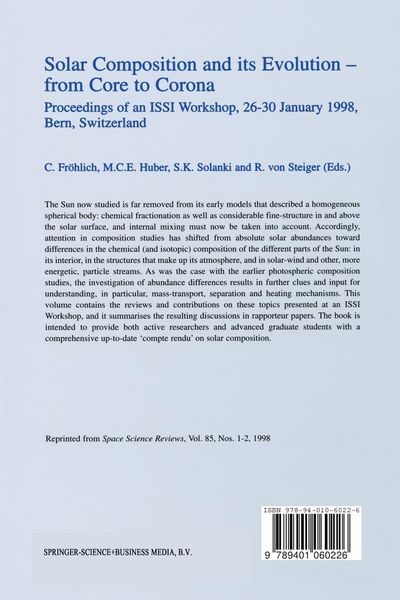 Produktbild: Solar Composition and its Evolution &mdash; from Core to Corona