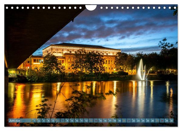 Produktbild: RIVERSIDE BLUES - Abends am Fluss (Wandkalender 2026 DIN A4 quer), CALVENDO Monatskalender