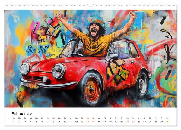 Produktbild: Graffiti & Street Art - Kunstwerke der Stra&szlig;e (hochwertiger Premium Wandkalender 2026 DIN A2 quer), Kunstdruck in Hochglanz