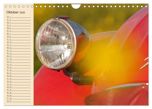 Produktbild: Citro&euml;n 2CV - Ente rot (Wandkalender 2026 DIN A4 quer), CALVENDO Monatskalender