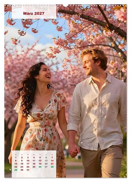 Produktbild: Herzen im Einklang &ndash; LOVERS EDITION (hochwertiger Premium Wandkalender 2027 DIN A2 hoch), Kunstdruck in Hochglanz