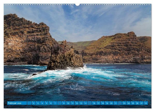 Produktbild: La Gomera Sonne, Meer und Vulkane (hochwertiger Premium Wandkalender 2026 DIN A2 quer), Kunstdruck in Hochglanz