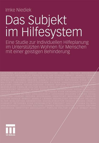 Produktbild: Das Subjekt im Hilfesystem