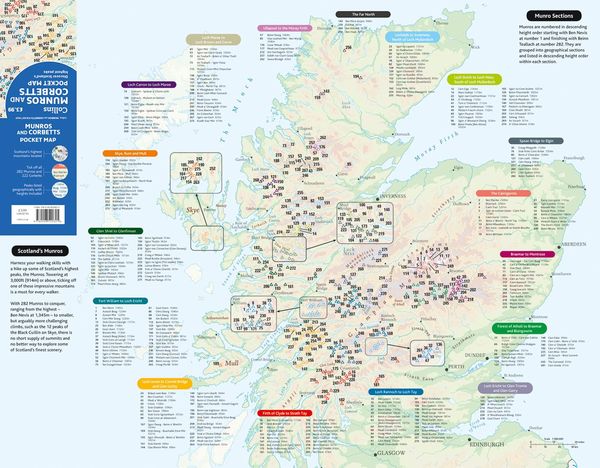 Produktbild: Munros and Corbetts Pocket Map