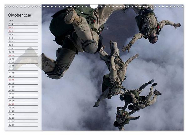Produktbild: Fallschirmspringer. Absprung der U.S. Navy Seals (Wandkalender 2026 DIN A3 quer), CALVENDO Monatskalender
