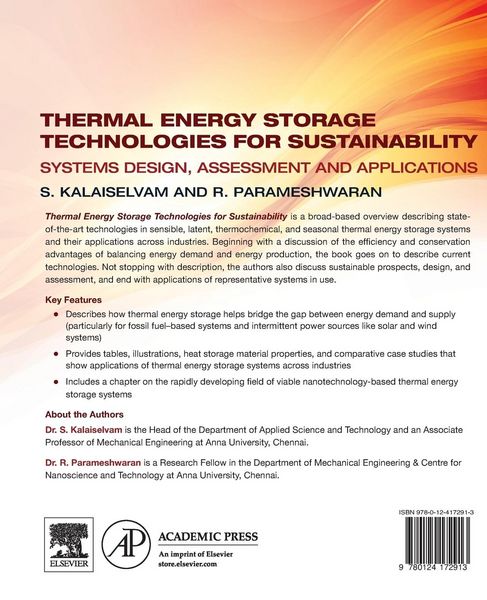 Produktbild: Thermal Energy Storage Technologies for Sustainability