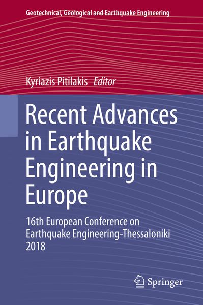 Produktbild: Recent Advances in Earthquake Engineering in Europe