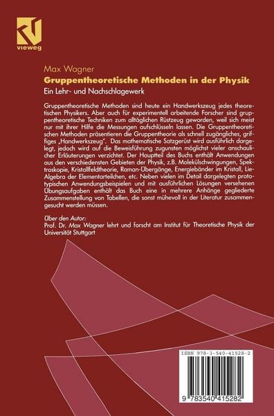 Produktbild: Gruppentheoretische Methoden in der Physik