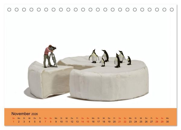 Produktbild: Little Art Food Kunstkalender (Tischkalender 2026 DIN A5 quer), CALVENDO Monatskalender