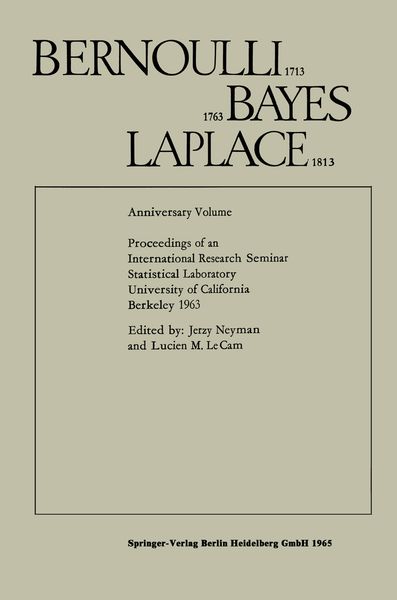 Produktbild: Bernoulli 1713 Bayes 1763 Laplace 1813