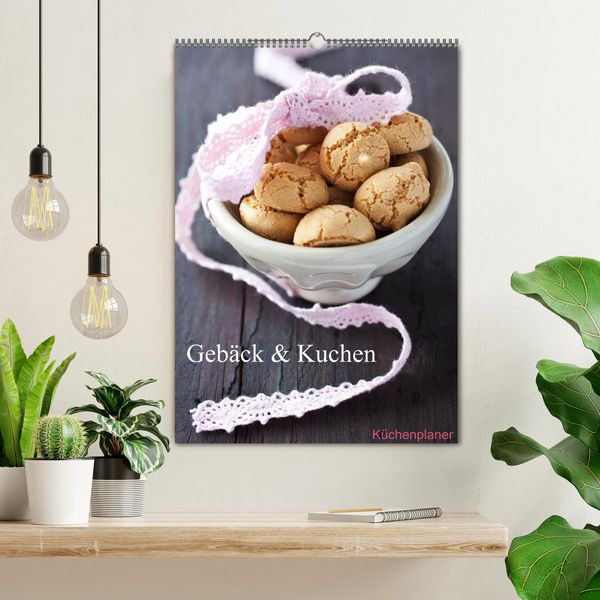 Produktbild: Geb&auml;ck und Kuchen K&uuml;chenplaner (Wandkalender 2026 DIN A2 hoch), CALVENDO Monatskalender