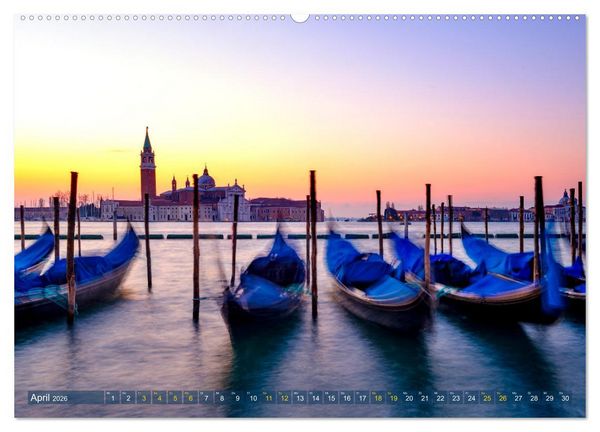 Produktbild: Venedig - eine Stadt f&uuml;r Tr&auml;umer (Wandkalender 2026 DIN A2 quer), CALVENDO Monatskalender