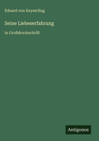 Produktbild: Seine Liebeserfahrung
