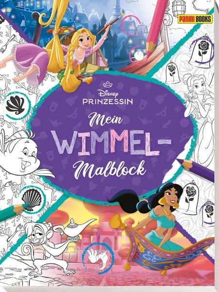Produktbild: Disney Prinzessin: Mein Wimmel-Malblock