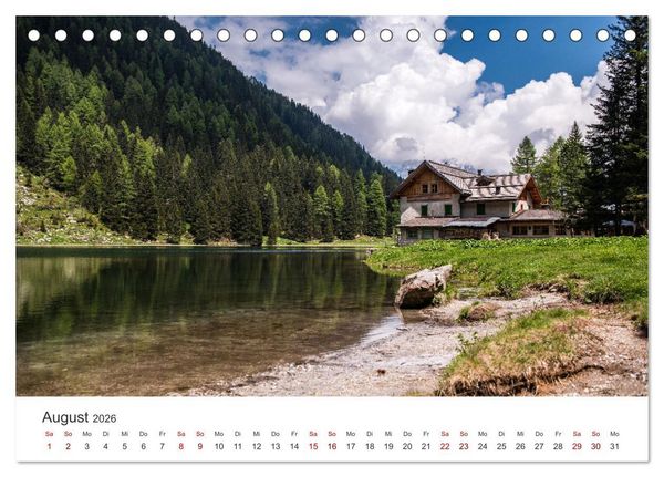 Produktbild: Ein Spaziergang in den Dolomiten (Tischkalender 2026 DIN A5 quer), CALVENDO Monatskalender