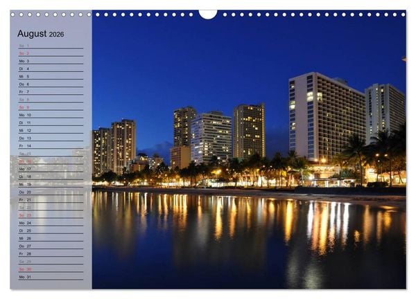 Produktbild: Land of Aloha - Hawaii Monatsplaner (Wandkalender 2026 DIN A3 quer), CALVENDO Monatskalender