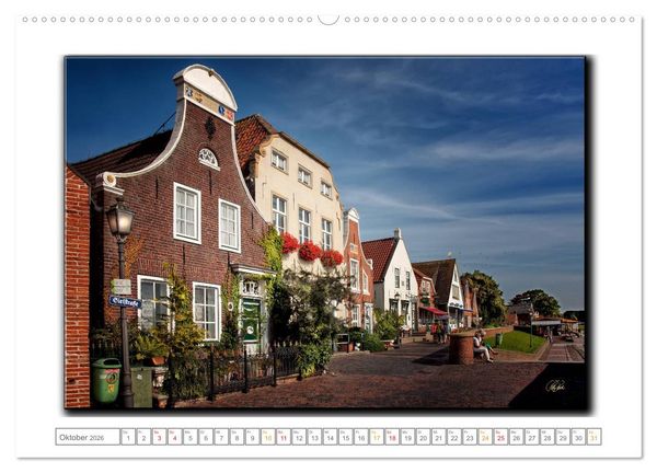Produktbild: Ostfriesland - die bezaubernden alten H&auml;fen (hochwertiger Premium Wandkalender 2026 DIN A2 quer), Kunstdruck in Hochglanz