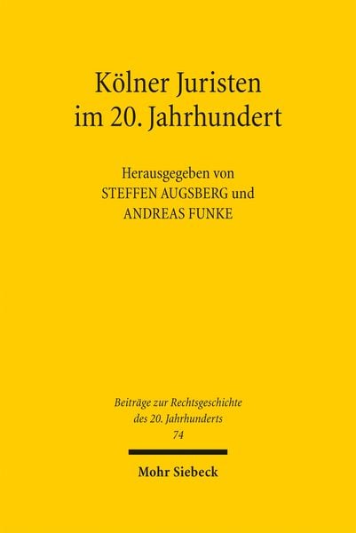 Produktbild: K&ouml;lner Juristen im 20. Jahrhundert