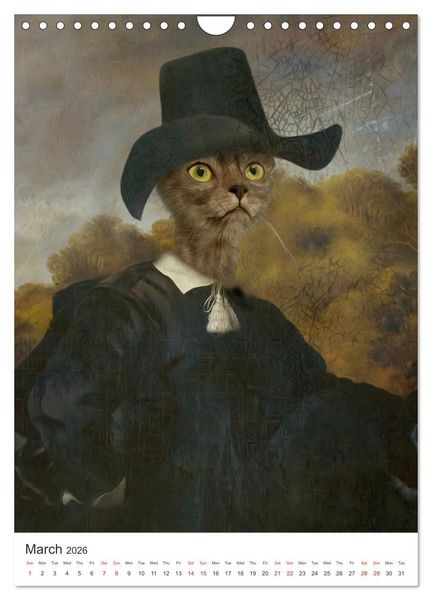 Produktbild: Aristocrat Cats (Wall Calendar 2026 DIN A4 portrait), CALVENDO 12 Month Wall Calendar