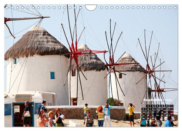 Produktbild: Liebenswertes Griechenland Amorgos und Mykonos (Wandkalender 2026 DIN A4 quer), CALVENDO Monatskalender