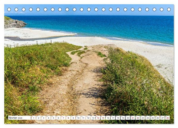 Produktbild: &Agrave; la d&eacute;couverte de la Bretagne - En Finist&egrave;re Sud (Calendrier de bureau 2026 DIN A5 vertical), CALVENDO calendrier mensuel