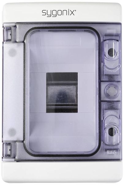 Produktbild: Sygonix SY-5491850 Kleinverteiler Aufputz Anzahl Teilungen = 4 Anzahl Reihen = 1 Inhalt 1St.