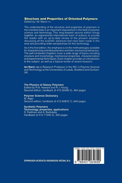 Produktbild: Structure and Properties of Oriented Polymers