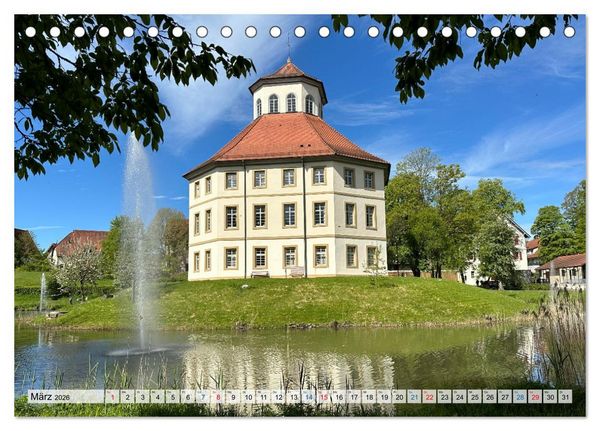 Produktbild: Schlossromantik (Tischkalender 2026 DIN A5 quer), CALVENDO Monatskalender