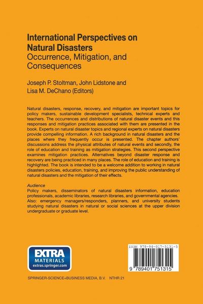Produktbild: International Perspectives on Natural Disasters: Occurrence, Mitigation, and Consequences