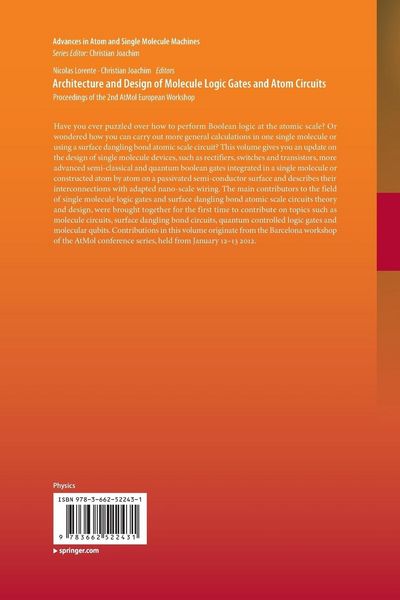 Produktbild: Architecture and Design of Molecule Logic Gates and Atom Circuits