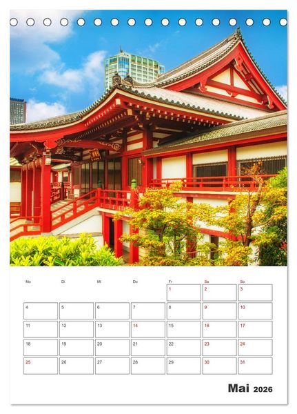 Produktbild: Tokio - Reiseplaner (Tischkalender 2026 DIN A5 hoch), CALVENDO Monatskalender