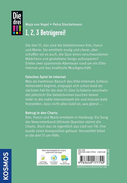 Produktbild: Die drei !!!, 1, 2, 3 - Betr&uuml;gerei