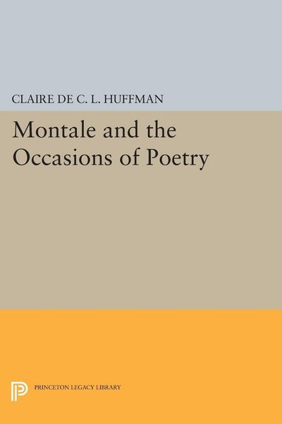 Produktbild: Montale and the Occasions of Poetry