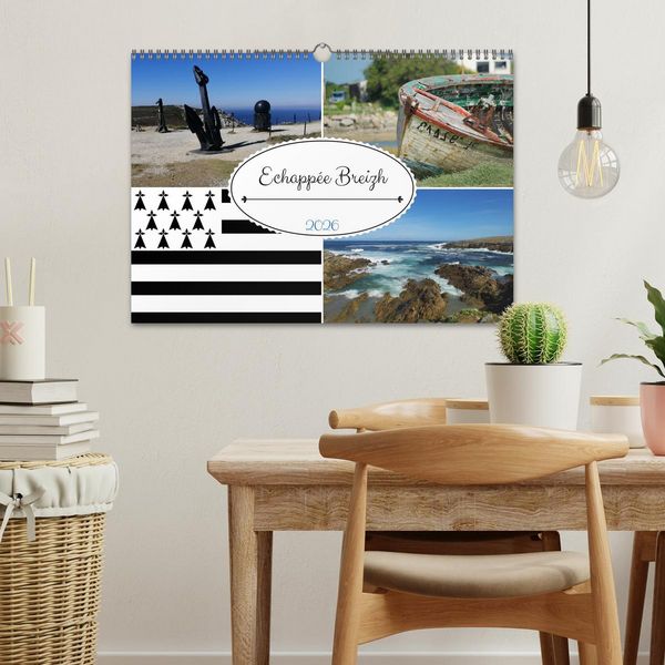 Produktbild: &Eacute;chapp&eacute;e Breizh (Calendrier mural 2026 DIN A3 vertical), CALVENDO calendrier mensuel