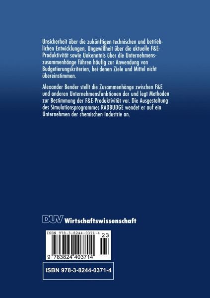 Produktbild: Budgetierung von F&E