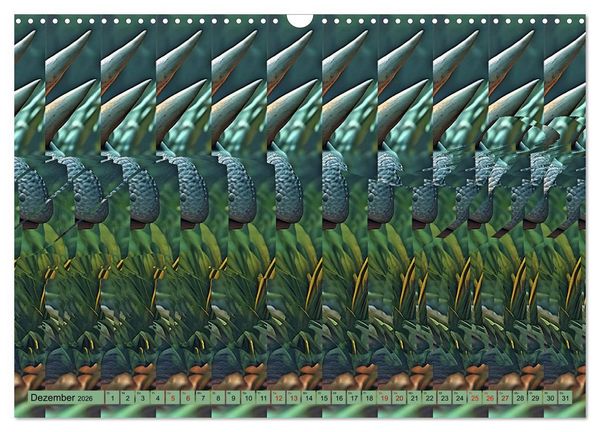 Produktbild: Magische Bilder - fantastische Stereogramme (Wandkalender 2026 DIN A3 quer), CALVENDO Monatskalender