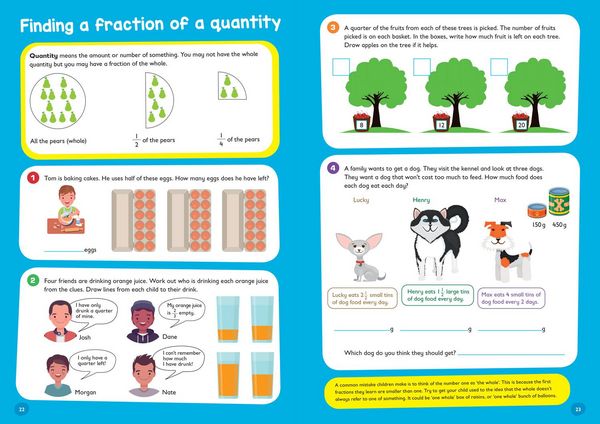 Produktbild: Fractions and Decimals Ages 7-9