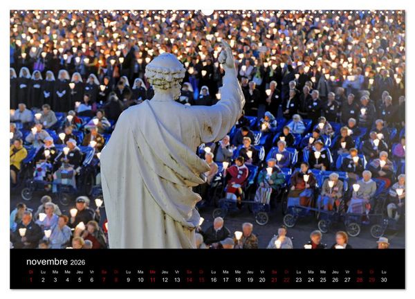 Produktbild: Un jour Lourdes (Calendrier mural 2026 DIN A2 vertical) calendrier de bureau
