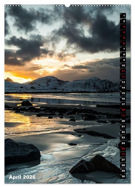 Produktbild: Lofoten. Poetische Landschaften (hochwertiger Premium Wandkalender 2026 DIN A2 hoch), Kunstdruck in Hochglanz