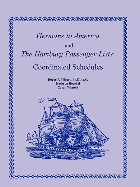 Produktbild: Germans to America and the Hamburg Passenger Lists
