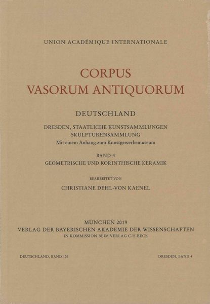 Produktbild: Corpus Vasorum Antiquorum Deutschland Bd. 106: Dresden Band 4