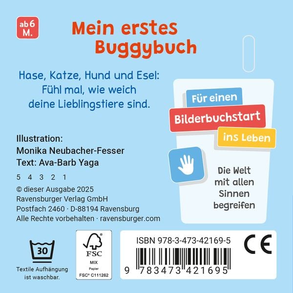 Produktbild: Mein erstes Buggybuch: Fühl mal! Lieblingstiere