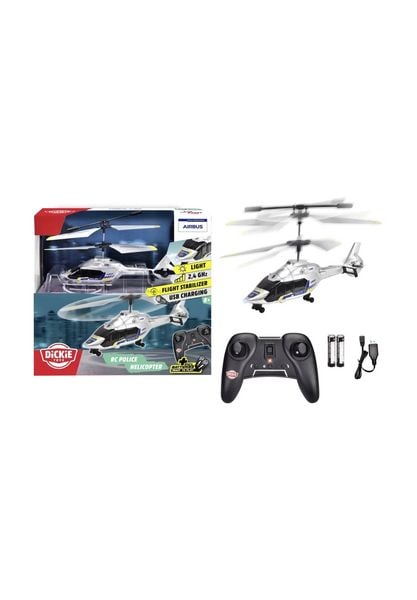 Produktbild: Dickie Toys RC Police Helicopter Airbus H160 RC Einsteiger Hubschrauber RtF