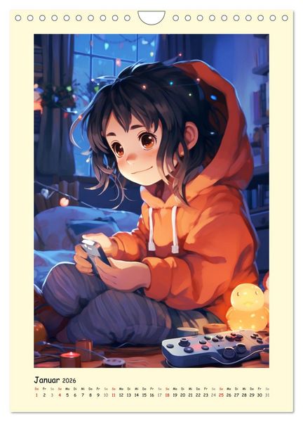 Produktbild: M&auml;dchen. Der Alltag zauberhafter Manga-Girls (Wandkalender 2026 DIN A4 hoch), CALVENDO Monatskalender