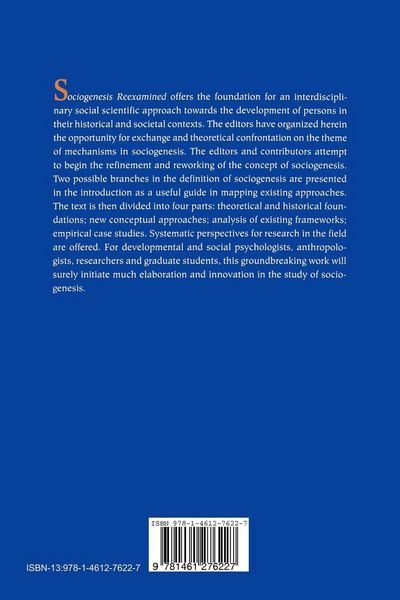 Produktbild: Sociogenesis Reexamined