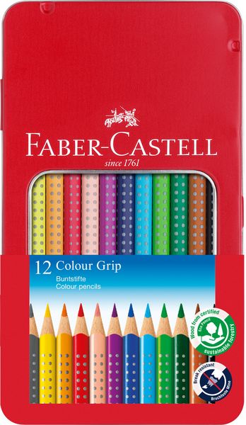 Produktbild: Faber-Castell Buntstifte Colour Grip, 12er Set
