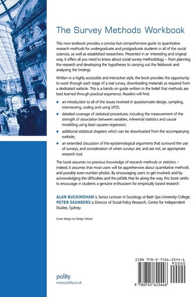 Produktbild: The Survey Methods Workbook