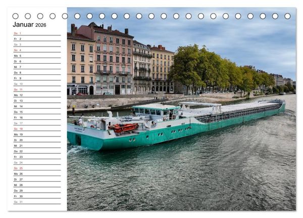 Produktbild: Frankreichs gro&szlig;e St&auml;dte - Lyon (Tischkalender 2026 DIN A5 quer), CALVENDO Monatskalender