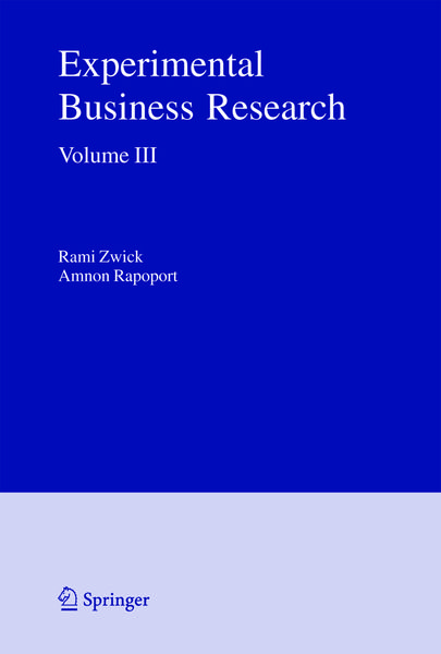 Produktbild: Experimental Business Research