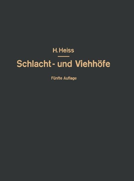Produktbild: Bau, Einrichtung und Betrieb &ouml;ffentlicher Schlacht- und Viehh&ouml;fe
